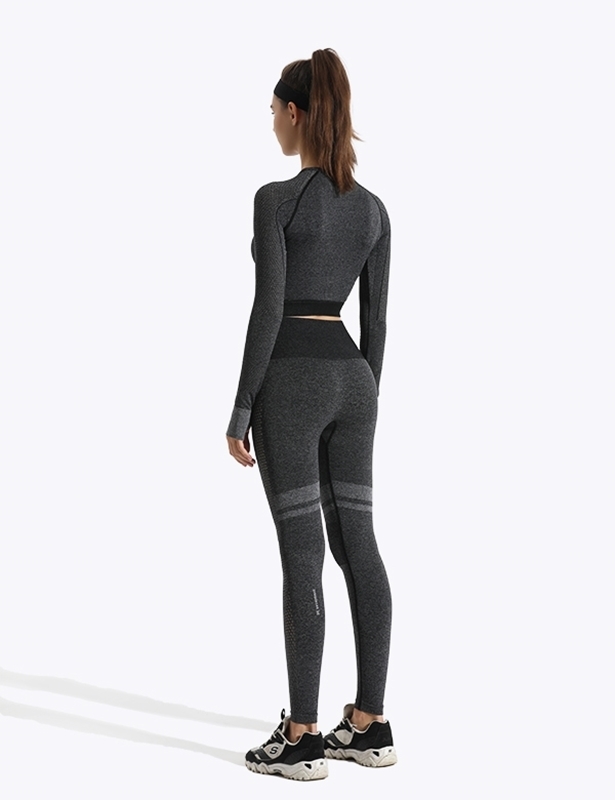 High_waist_ seamless_ long sleeve_ with_ mesh_detail_gymquasar